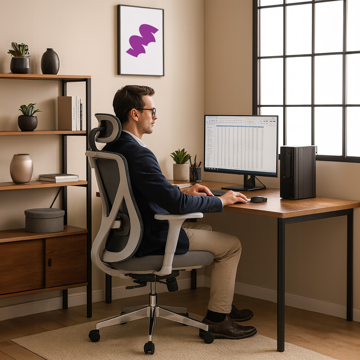 Ergonomiczne krzesło do biura