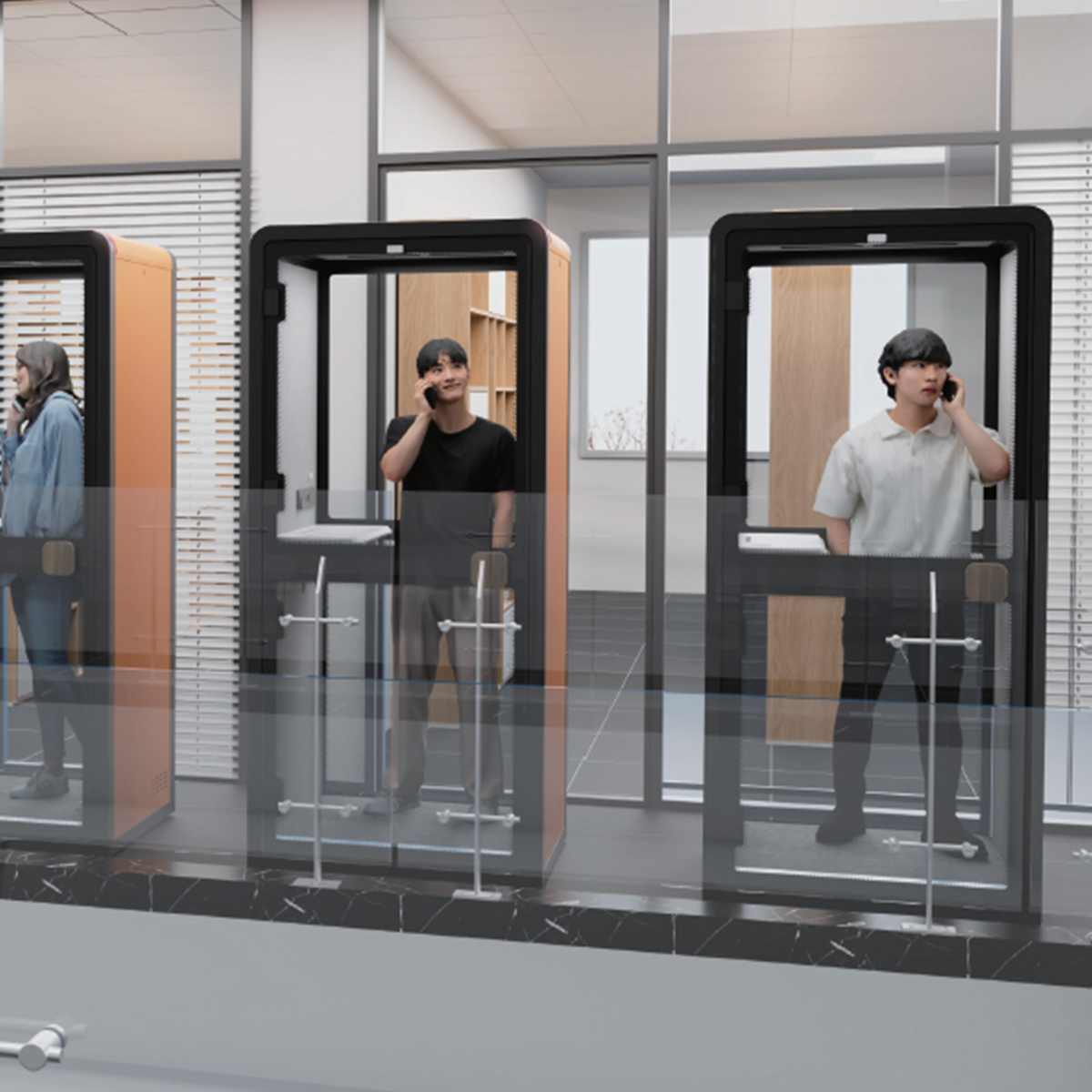 Budka dźwiękoszczelna do biura