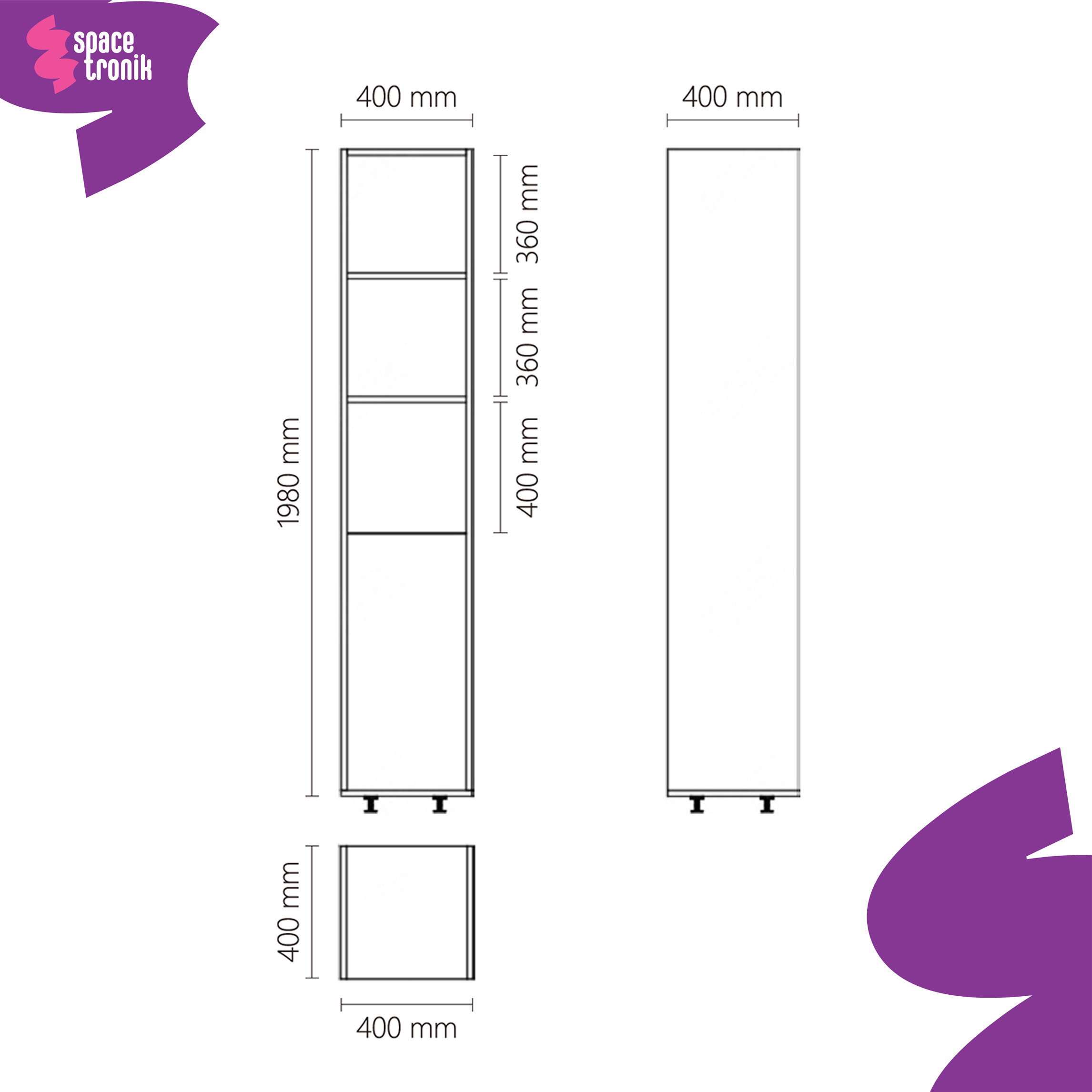 Specyfikacja regału 198 cm