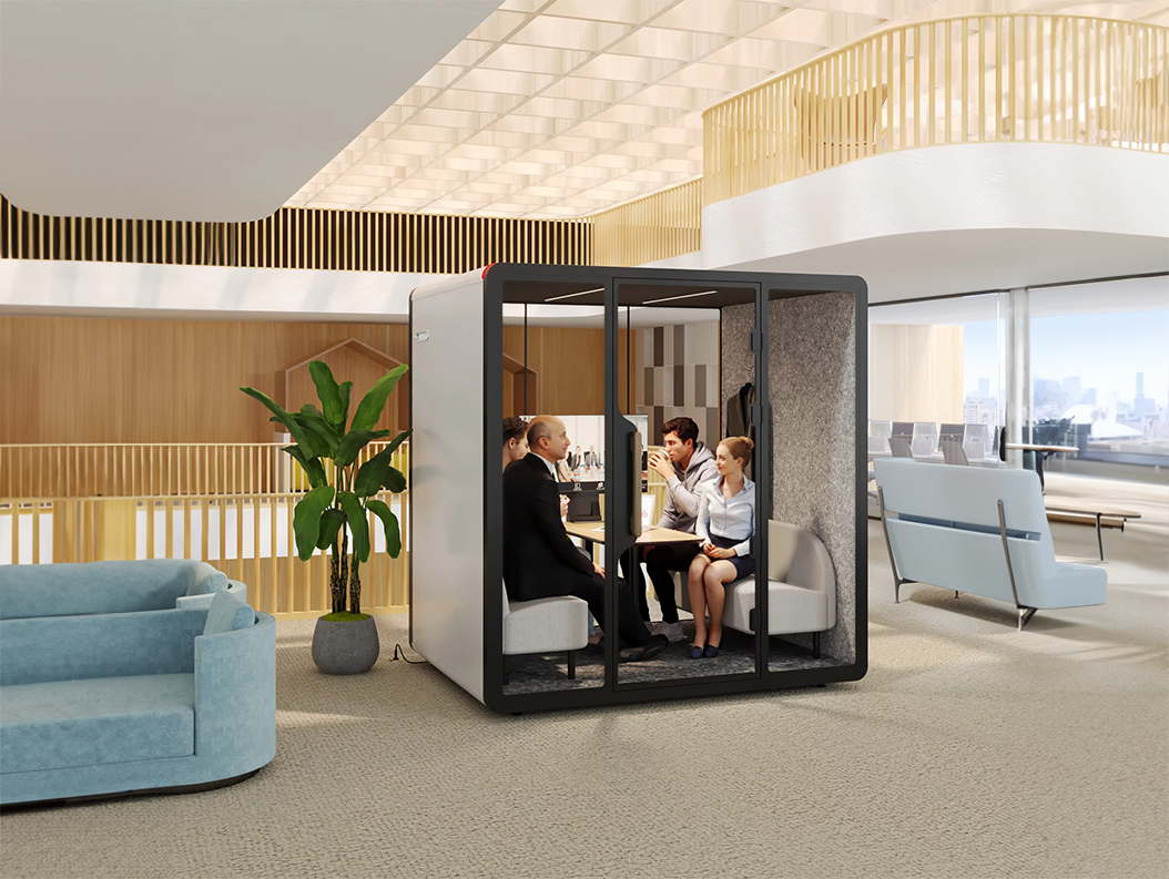 Budka akustyczna do pracy w głośnym środowisku