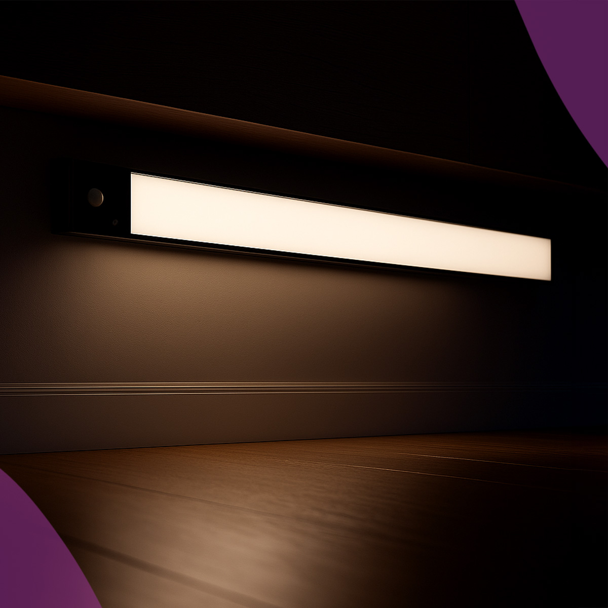 Lampka LED z czujnikami