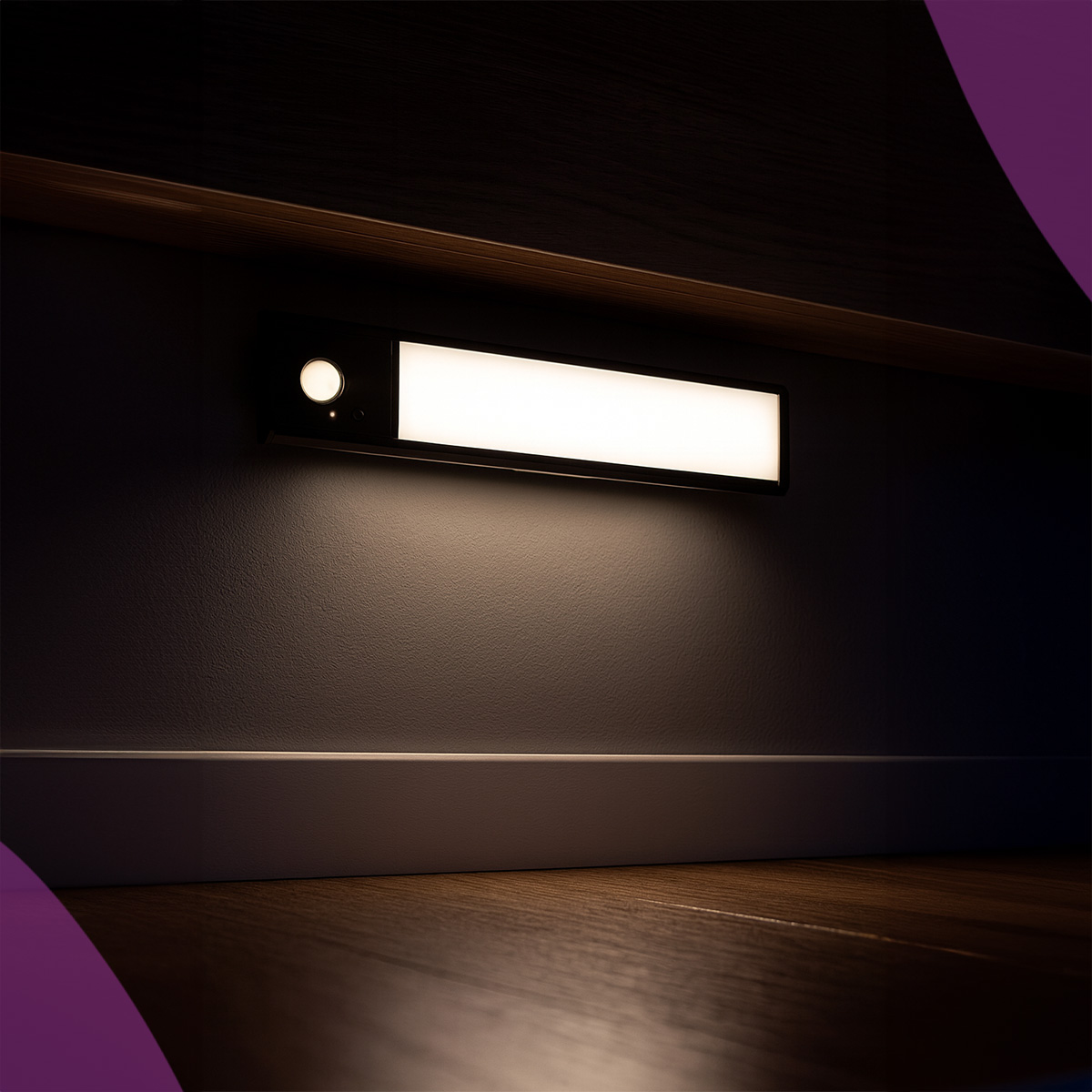 Lampka LED z czujnikami