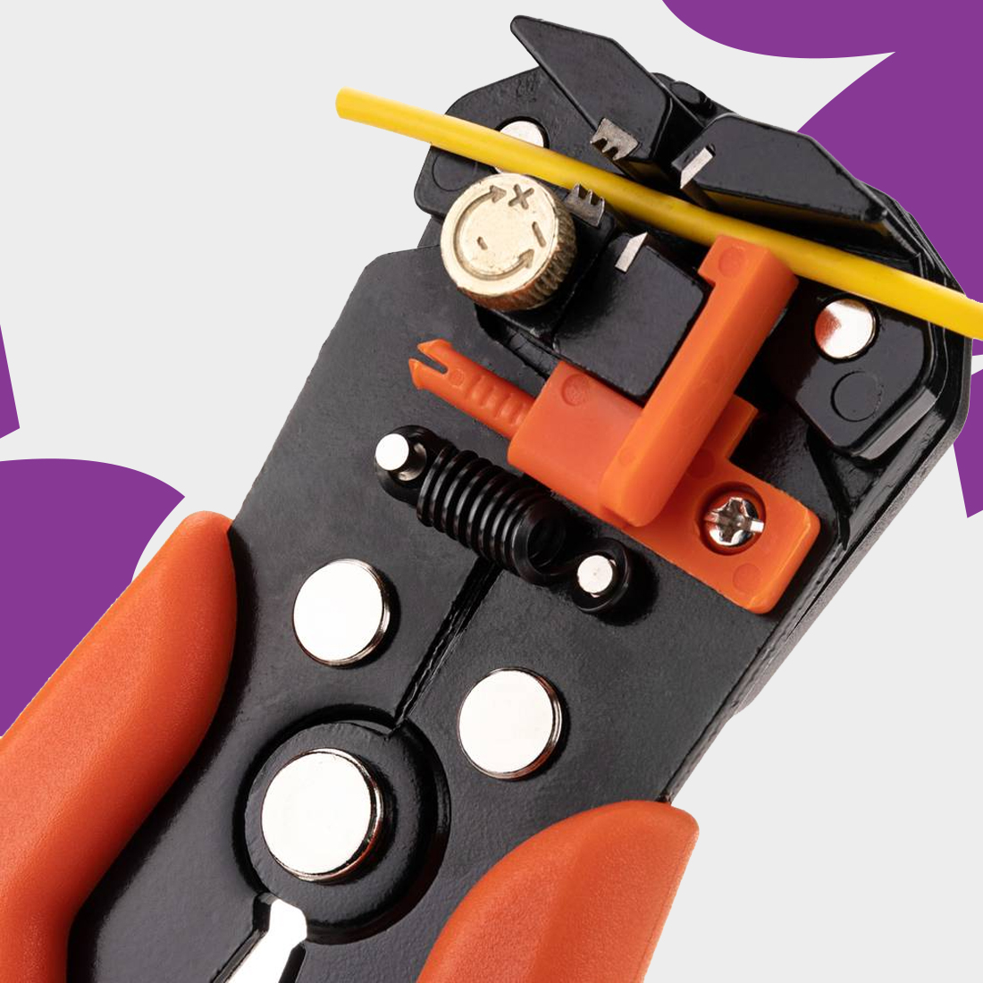 ściągacz izolacji, stripper do kabli, ściągacz 5 w 1, narzędzie elektryka, Spacetronik CP-S108, zaciskarka przewodów, stripper automatyczny, szczypce do przewodów