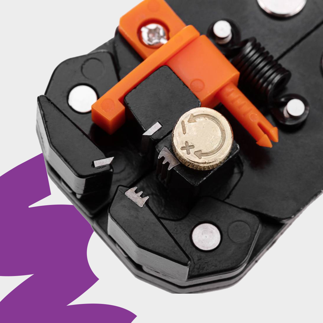 ściągacz izolacji, stripper do kabli, ściągacz 5 w 1, narzędzie elektryka, Spacetronik CP-S108, zaciskarka przewodów, stripper automatyczny, szczypce do przewodów