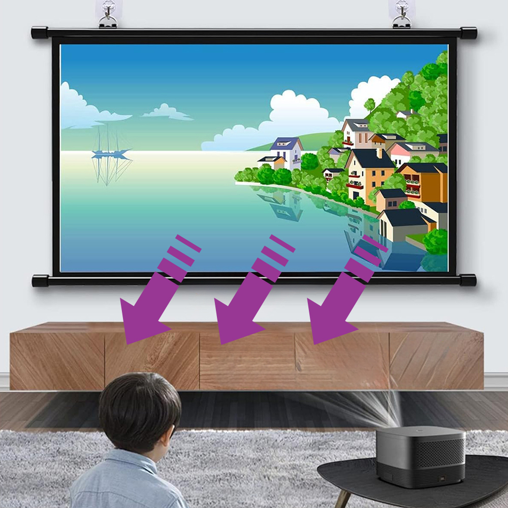 matowa powierzchnia ekranu, wysoka jasność, wierne kolory, brak odblasków, wysoka jakość obrazu, ekran do projektora 92, dom biuro szkoła, premium, prezentacje