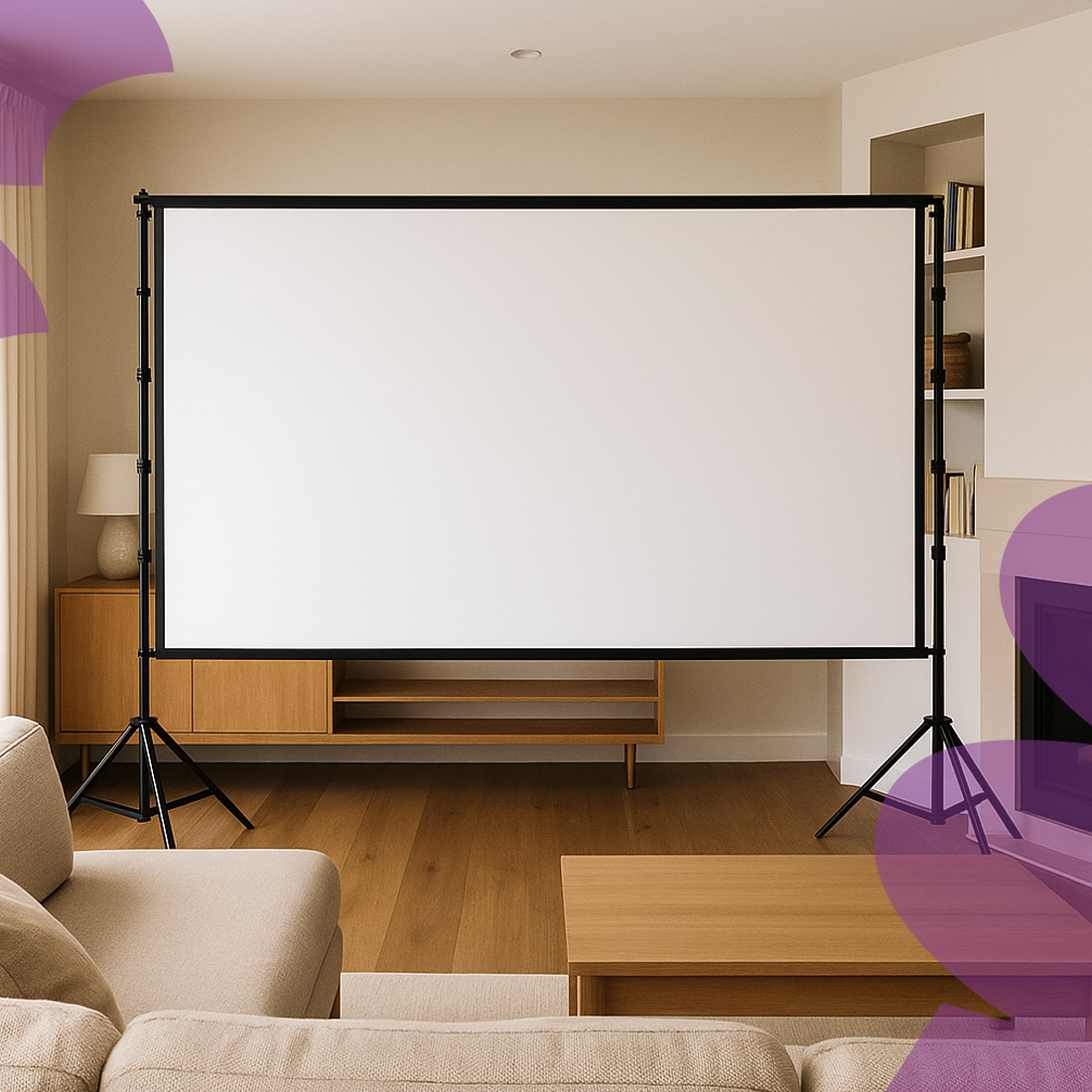 ekran projekcyjny 100 cali, przenośny ekran do projektora, ekran kinowy 16:9, ekran Spacetronik PRS-F07, ekran plenerowy, składany ekran projekcyjny, ekran na prezentacje, ekran z podwójnym trójnogiem, ekran filmowy przenośny, kino domowe na zewnątrz