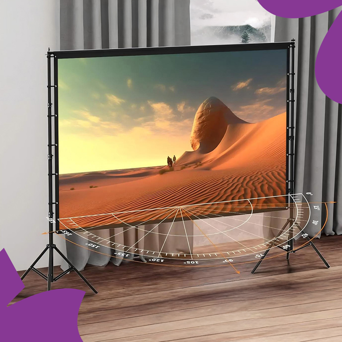 ekran projekcyjny 160 stopni kąt widzenia, szeroki kąt ekranu projekcyjnego, ekran projekcyjny Spacetronik 100 cali, ekran 16:9 szerokie kąty widzenia, ekran do kina domowego, ekran do prezentacji, ekran kinowy z szerokim kątem, ekran bez zniekształceń obrazu, ekran z realistycznymi kolorami, ekran wysokiej jakości