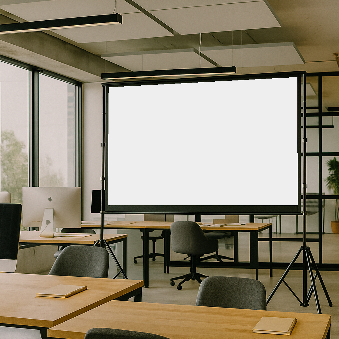 ekran projekcyjny 100 cali, przenośny ekran do projektora, ekran projekcyjny Spacetronik, ekran z trójnogiem, ekran kinowy 16:9, ekran plenerowy, składany ekran projekcyjny, ekran na prezentacje biznesowe