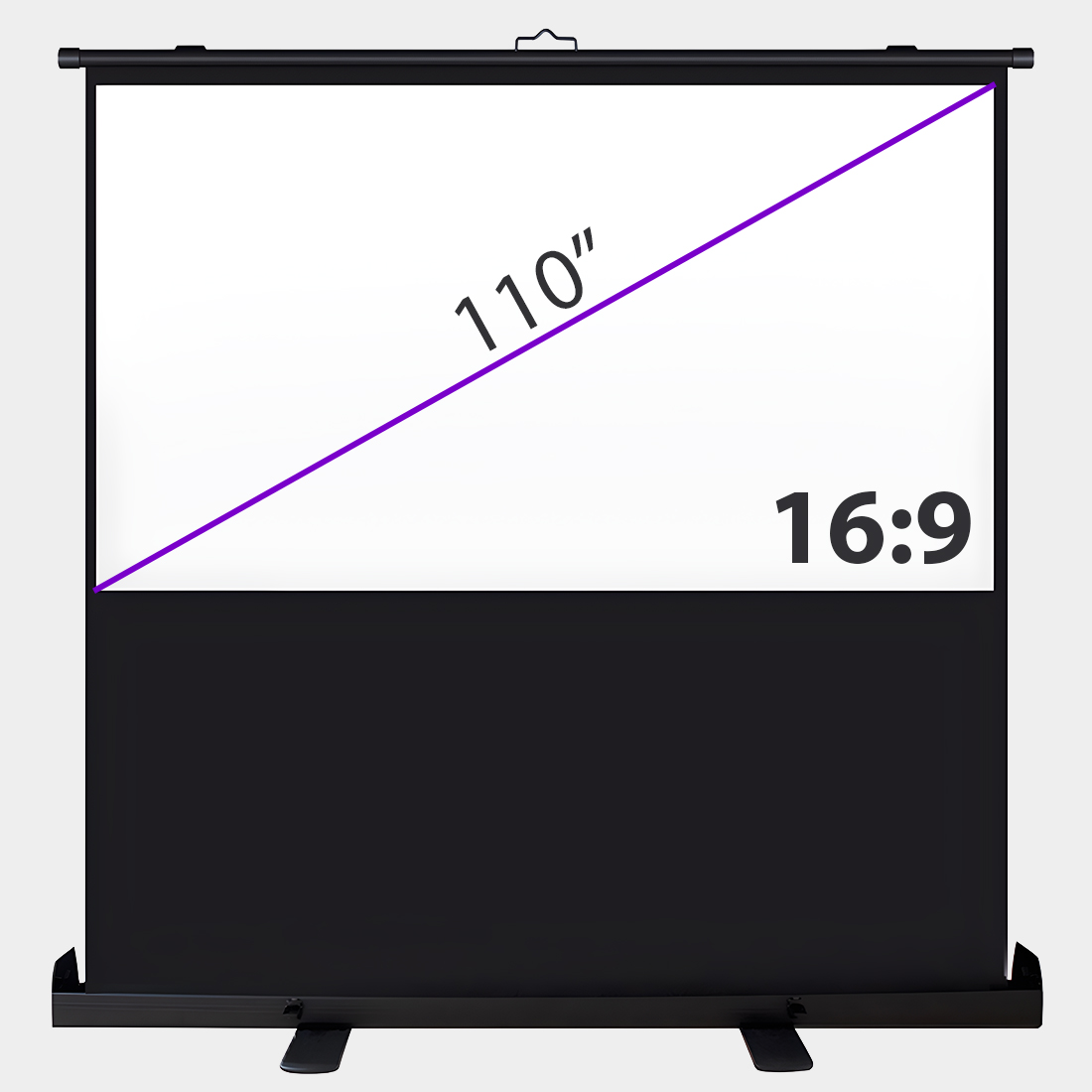 ekran projekcyjny, podłogowy ekran, kino domowe, projektor, projekcja, przenośny ekran projekcyjny, kino na podwórku, zewnętrzne kino domowe, ekran do projektora, projekcyjny ekran, 120 cali, wysoka jakość, ekran 4K, ekran HD, szybkie rozstawienie, ekran na podłogę, gazowo sprężynowa rama, stabilny ekran, ekran przenośny, ekran na każdą powierzchnię