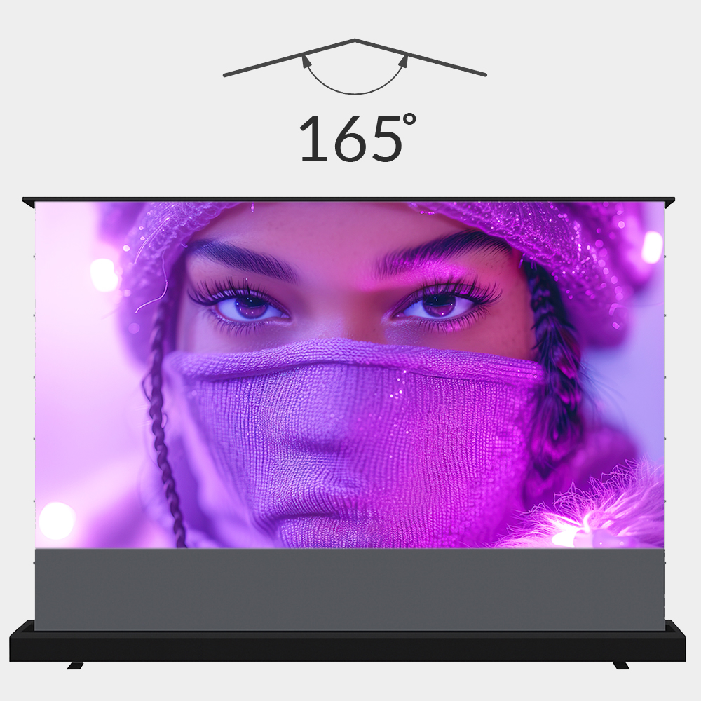 ekran projekcyjny, podłogowy ekran, kino domowe, projektor, projekcja, przenośny ekran projekcyjny, kino na podwórku, zewnętrzne kino domowe, ekran do projektora, projekcyjny ekran, 84 cali, wysoka jakość, ekran 4K, ekran HD, szybkie rozstawienie, ekran na podłogę, gazowo sprężynowa rama, stabilny ekran, ekran przenośny, ekran na każdą powierzchnię