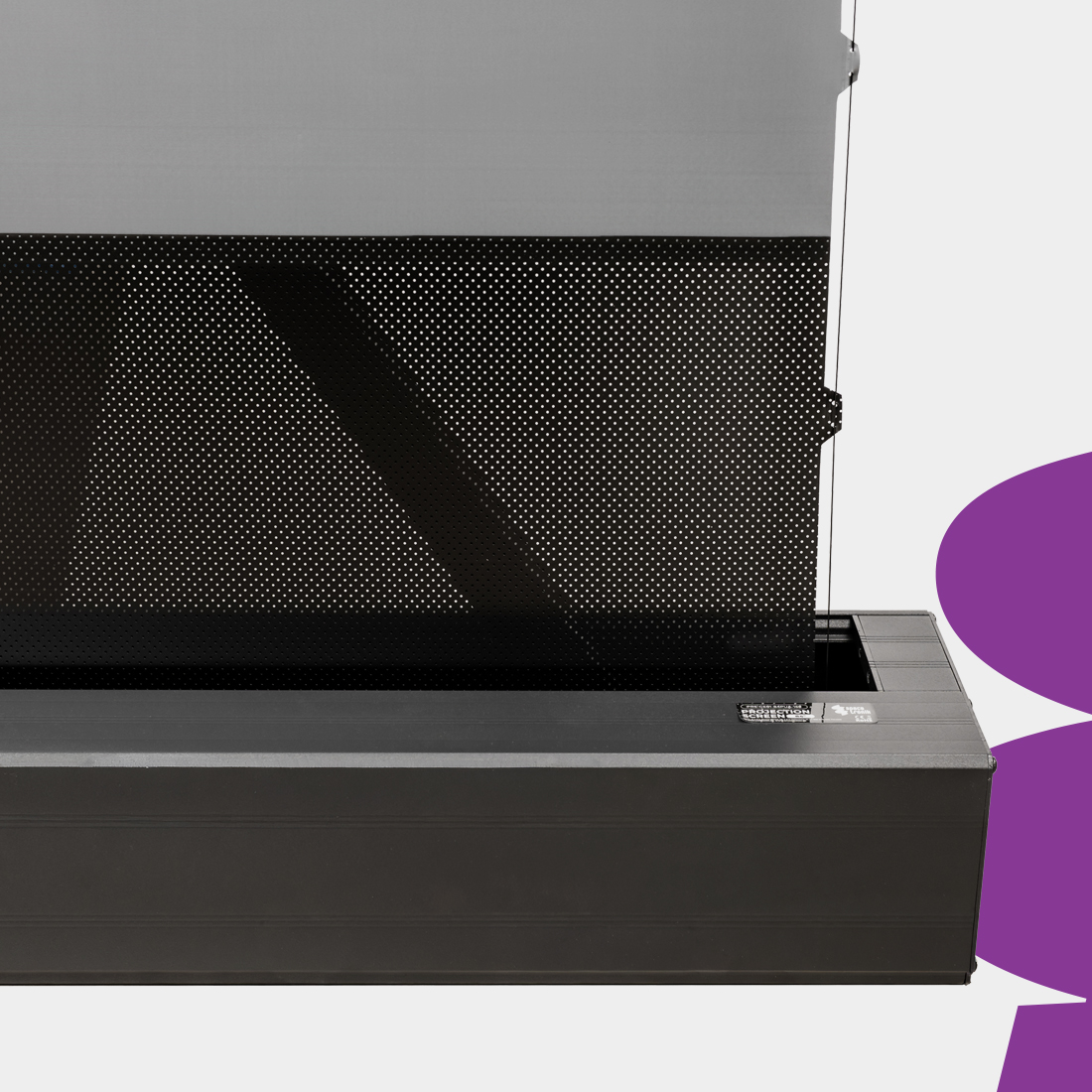 stabilny ekran do projektora, metalowa obudowa, ekran 100 cale PRS-GE01, ekran projekcyjny podłogowy