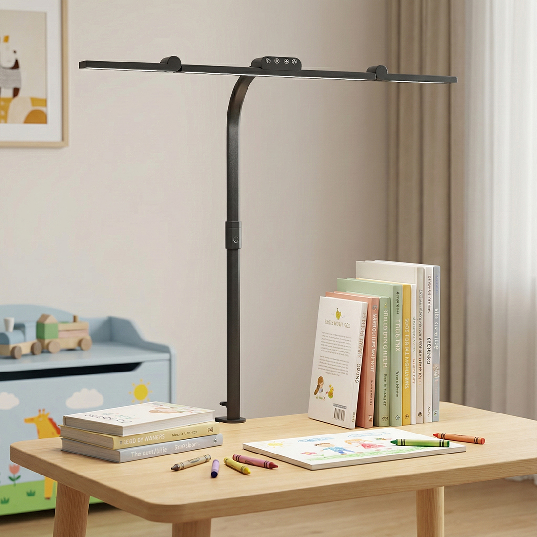 lampa biurkowa CRI 95 Spacetronik Glow D9 naturalne kolory lampa LED do rysowania lampa kreślarska profesjonalna lampa biurowa