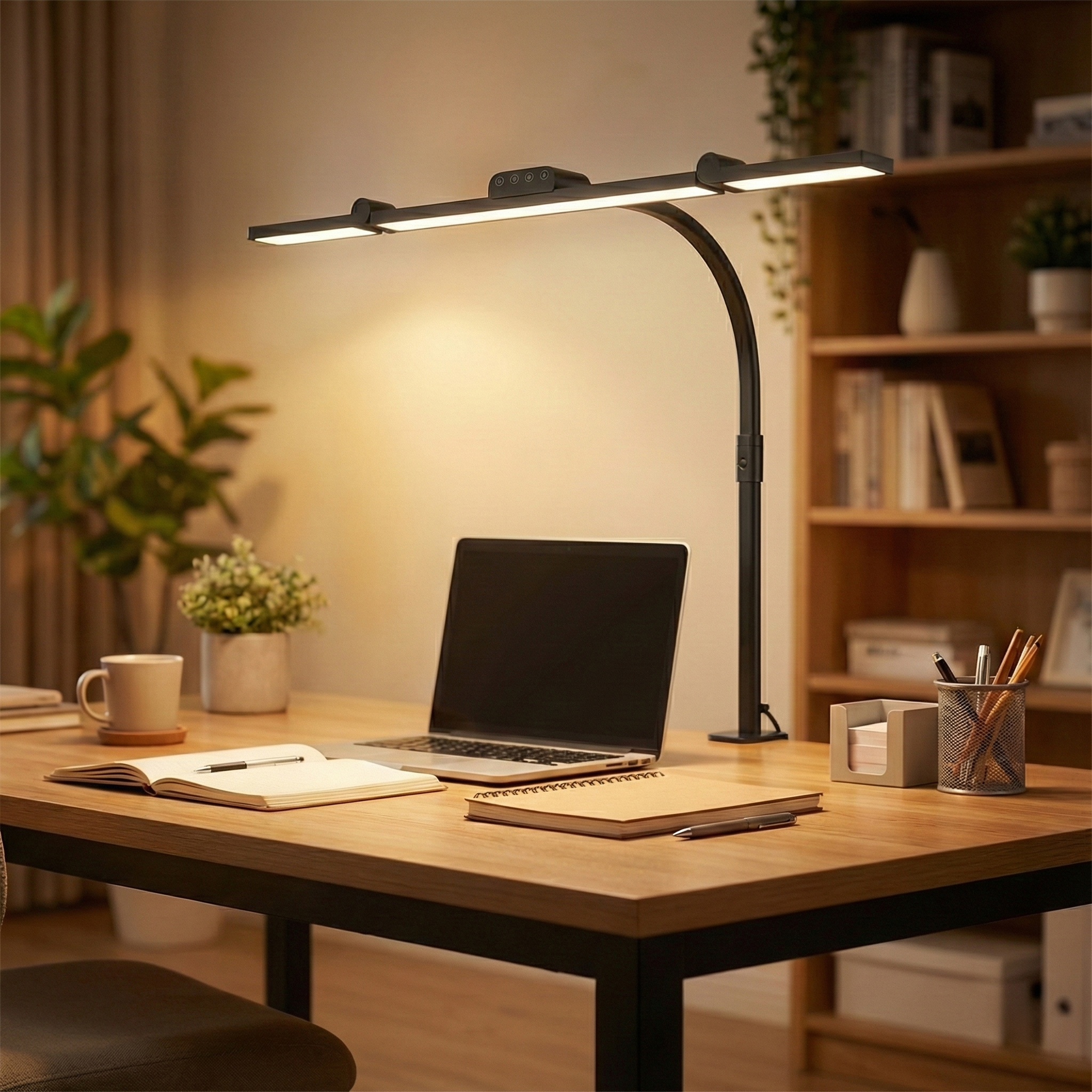 lampa biurkowa LED, lampa kreślarska bezcieniowa, lampa do rysowania, lampa biurowa Spacetronik, lampa LED do pracy, lampa z regulacją barwy, lampa do biura, profesjonalna lampa biurkowa