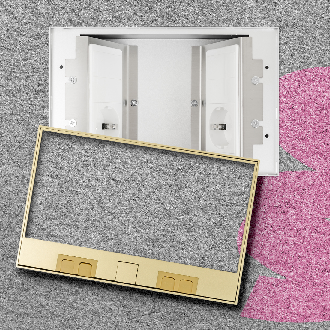 Otwierane gniazdo blatowe, nowoczesne gniazdo meblowe, eleganckie gniazdo otwierane, gniazdo do blatu