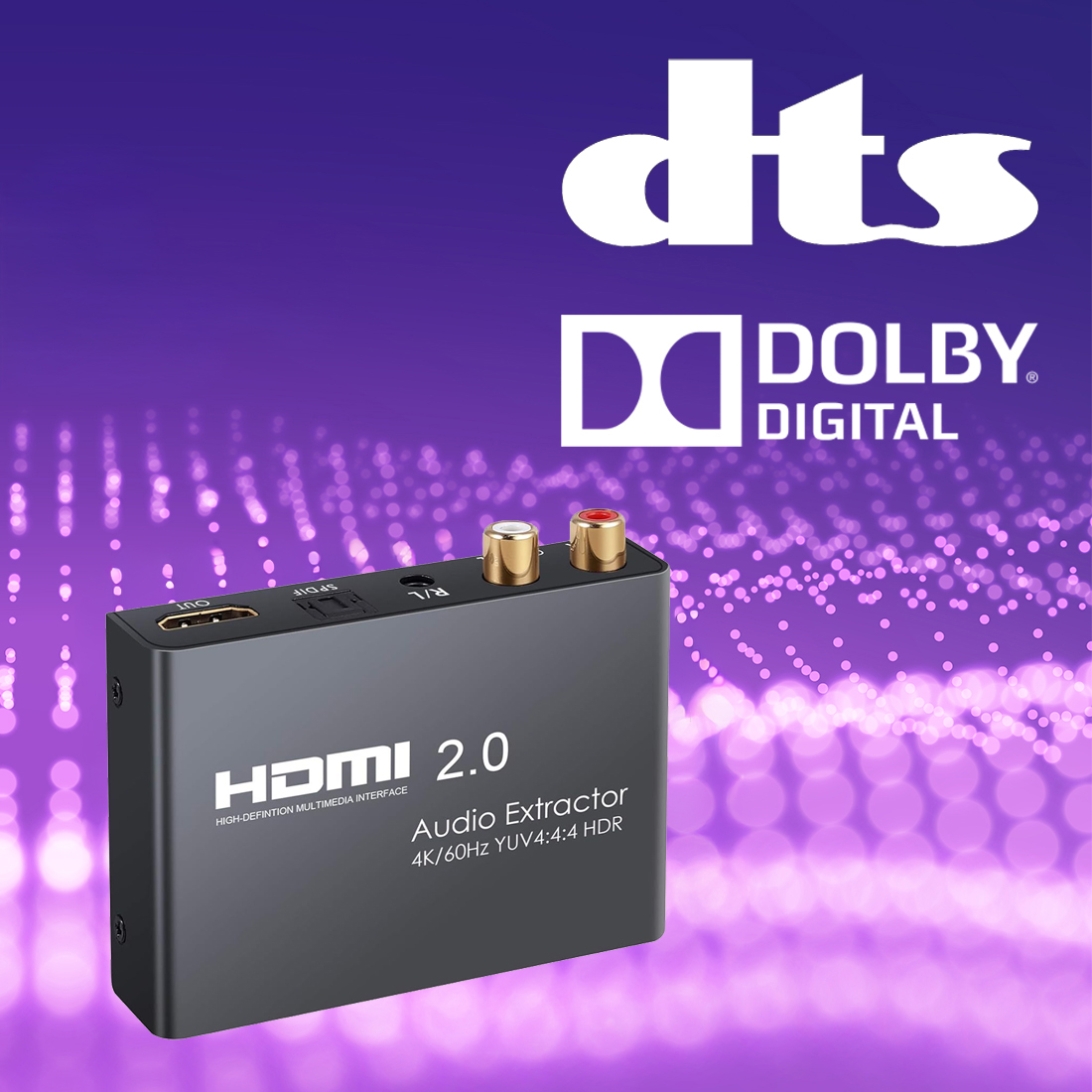 extractor dts 5.1 dolby digital hdmi spacetronik sph ae03, audio surround hdmi, kino domowe extractor, dts hdmi converter, dolby audio extractor, spdif 5.1 extractor, arc dolby extractor, audio hdmi decoder