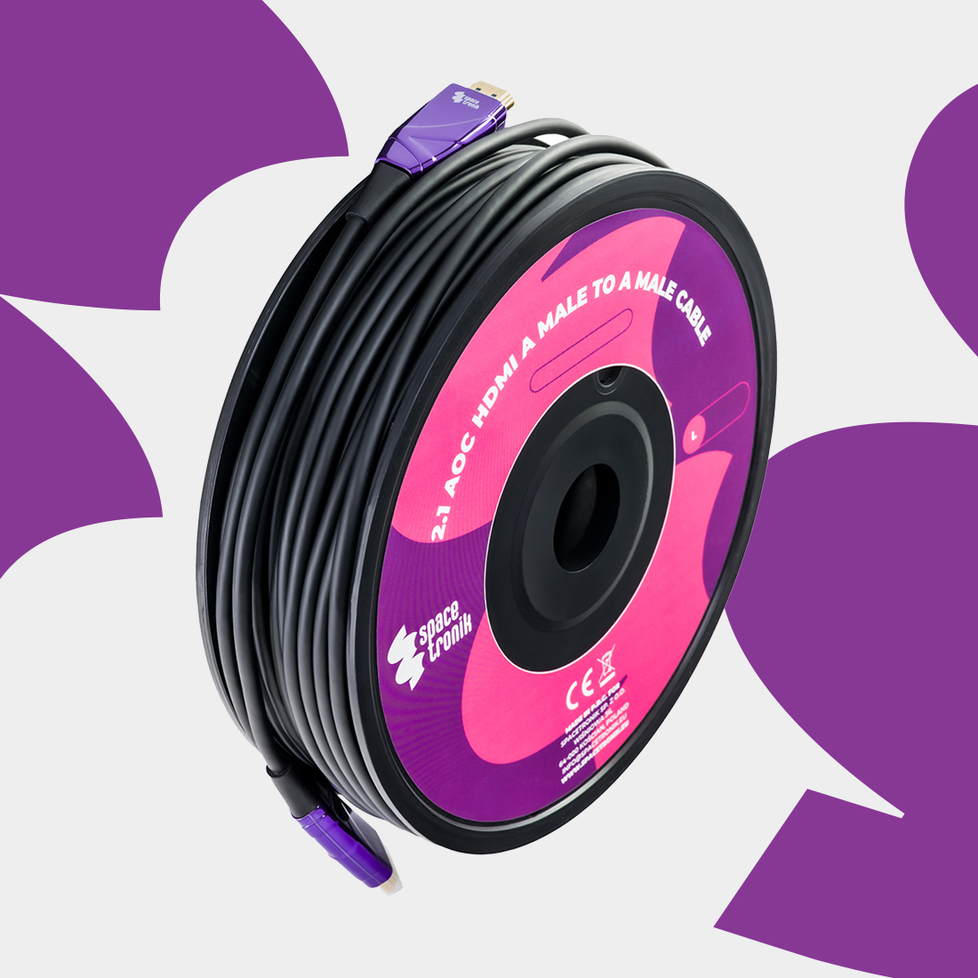kabel hdmi 2.1 8k, kabel hdmi 80m, kabel optyczny hdmi spacetronik, hdmi aoc 8k, kabel hdmi do projektora, kabel hdmi do telewizora 8k, światłowodowy kabel hdmi, kabel hdmi męski męski