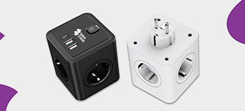listwa zasilająca cube usb spacetronik, kostka zasilająca usb c, przedłużacz z usb, listwa przeciwprzepięciowa usb, ładowarka usb-c 20w, listwa biurowa usb, kostka prądowa usb, kompaktowa listwa zasilająca