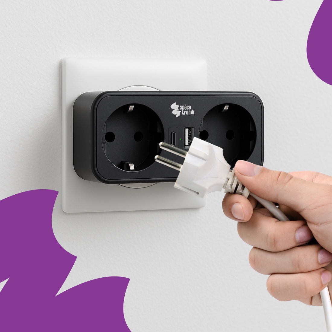 gniazdo wtykowe podróżne, adapter z usb, rozgałęźnik z usb c, ładowarka ścienna z gniazdami, gniazdko z usb do podróży, przedłużacz z usb c kompaktowy, travel adapter eu, szybkie ładowanie usb gniazdko