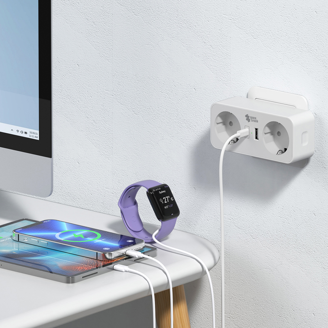 gniazdo wtykowe podróżne, adapter z usb, rozgałęźnik z usb c, ładowarka ścienna z gniazdami, gniazdko z usb do podróży, przedłużacz z usb c kompaktowy, travel adapter eu, szybkie ładowanie usb gniazdko