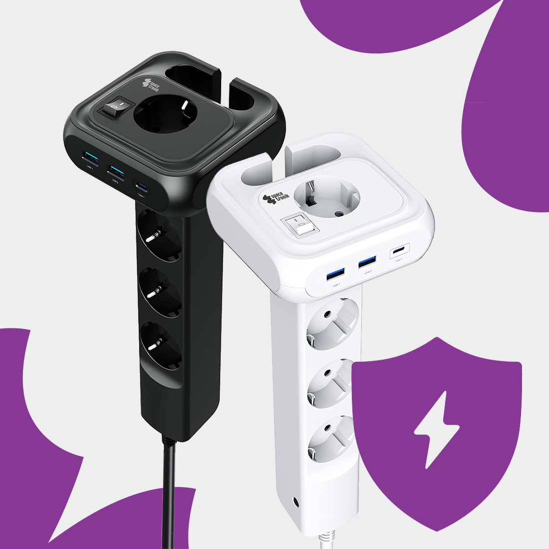 listwa zasilająca usb, listwa biurkowa usb c, przedłużacz biurkowy usb, listwa zasilająca z szybkim ładowaniem, power strip usb c, listwa 4 gniazda 3 usb, listwa do biurka z usb, listwa spacetronik usb