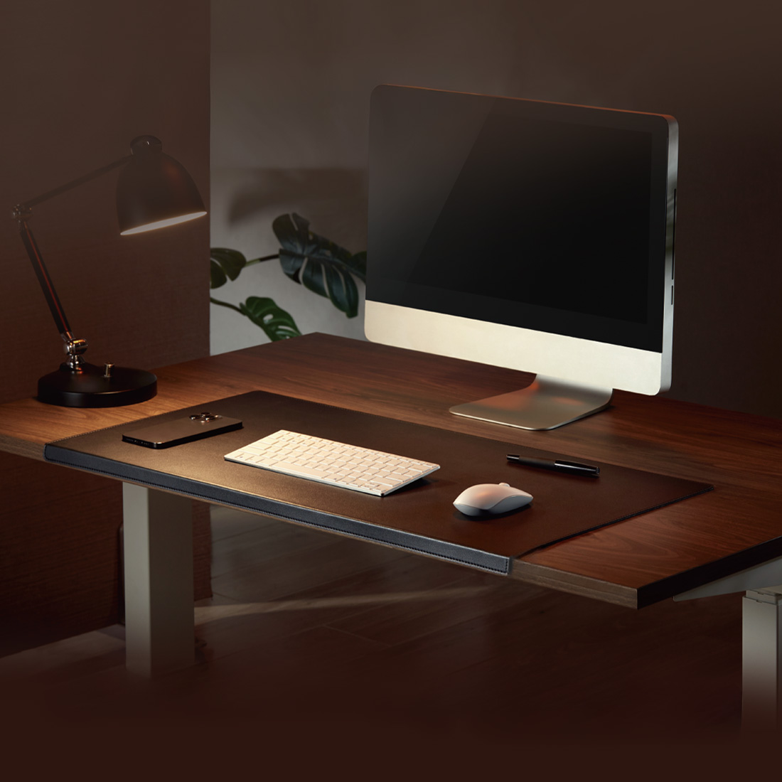 mata filcowa pod myszkę, podkładka na biurko 120x60, Spacetronik mata PVC, elegancka podkładka do biura, jasnoszary filc, podkładka gamingowa filcowa, filcowa mata na laptopa, podkładka komputerowa XL