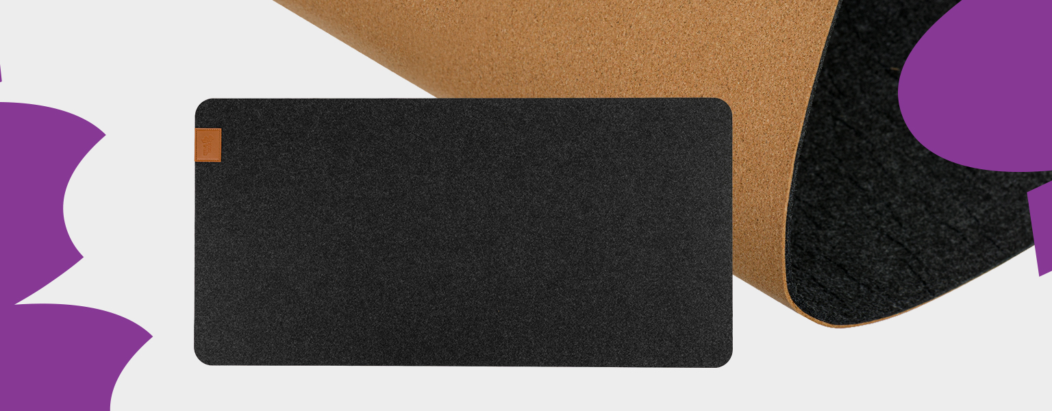 mata filcowa pod myszkę, podkładka na biurko 80x40, Spacetronik mata PVC, elegancka podkładka do biura, jasnoszary filc, podkładka gamingowa filcowa, filcowa mata na laptopa, podkładka komputerowa XL