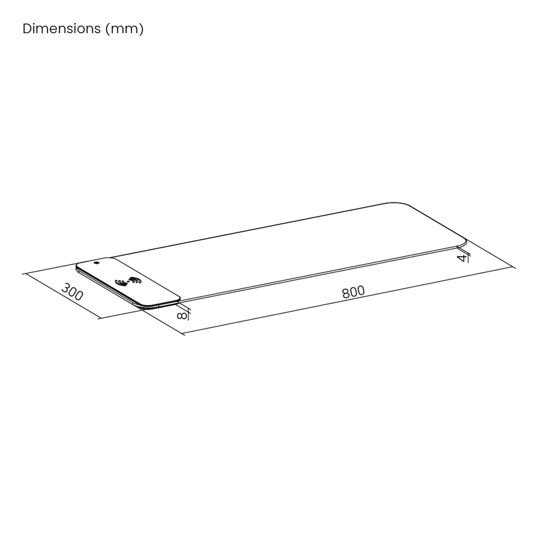 mata gamingowa RGB Spacetronik, podkładka z ładowarką Qi, mata do gier 80x30, podświetlana podkładka, gumowa mata gamingowa, duża mata RGB, podkładka z obszyciem, wodoodporna mata gamingowa