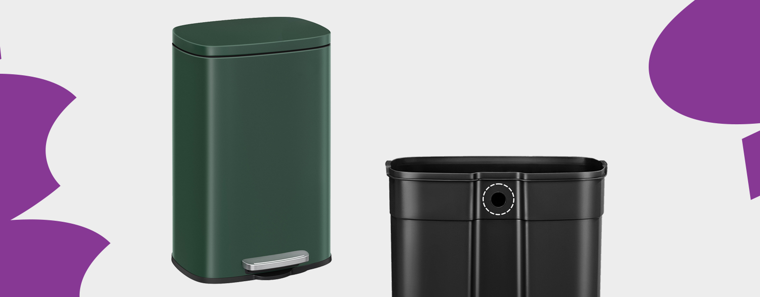 kosz na śmieci z pojedyńczą komorą, kosz na recykling i odpady, kosz stal nierdzewna soft-close, nowoczesny kosz kuchenny, kosz z cichym domykiem, elegancki kosz na śmieci, kosz do segregacji odpadów, kosz Spacetronik SFFT0011