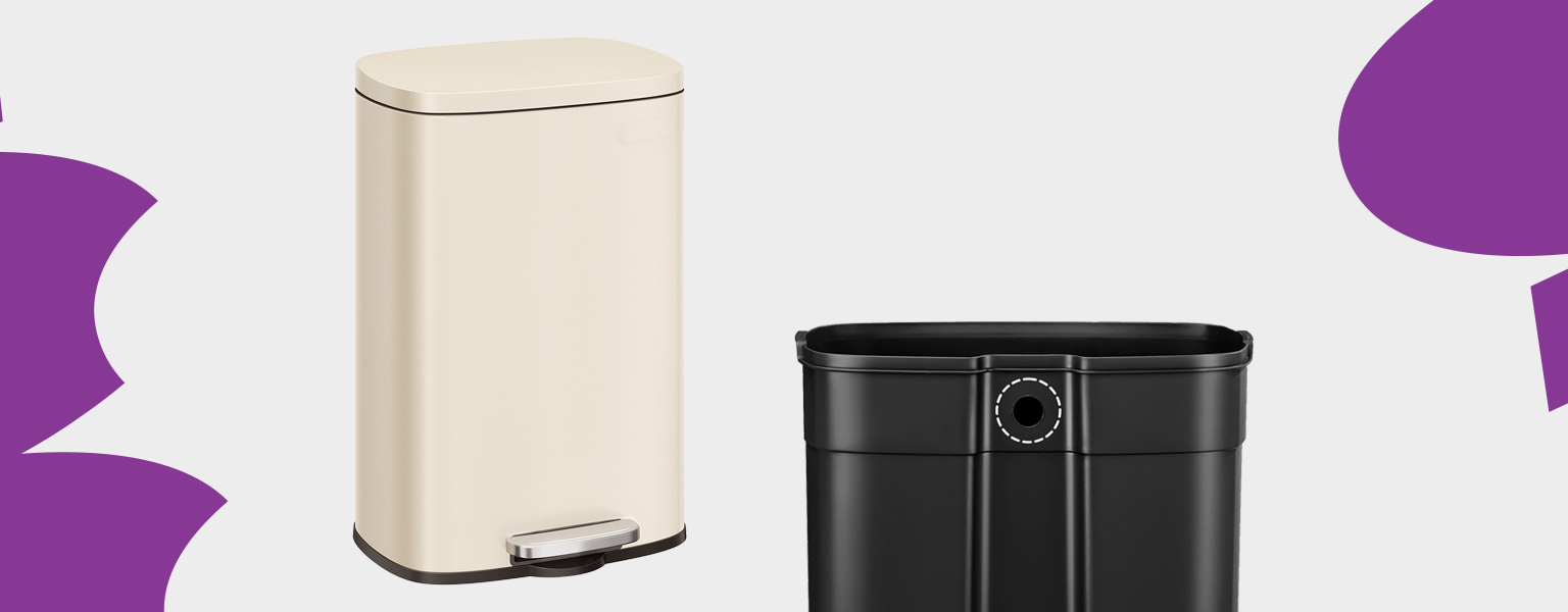 kosz na śmieci z pojedyńczą komorą, kosz na recykling i odpady, kosz stal nierdzewna soft-close, nowoczesny kosz kuchenny, kosz z cichym domykiem, elegancki kosz na śmieci, kosz do segregacji odpadów, kosz Spacetronik SFFT0011