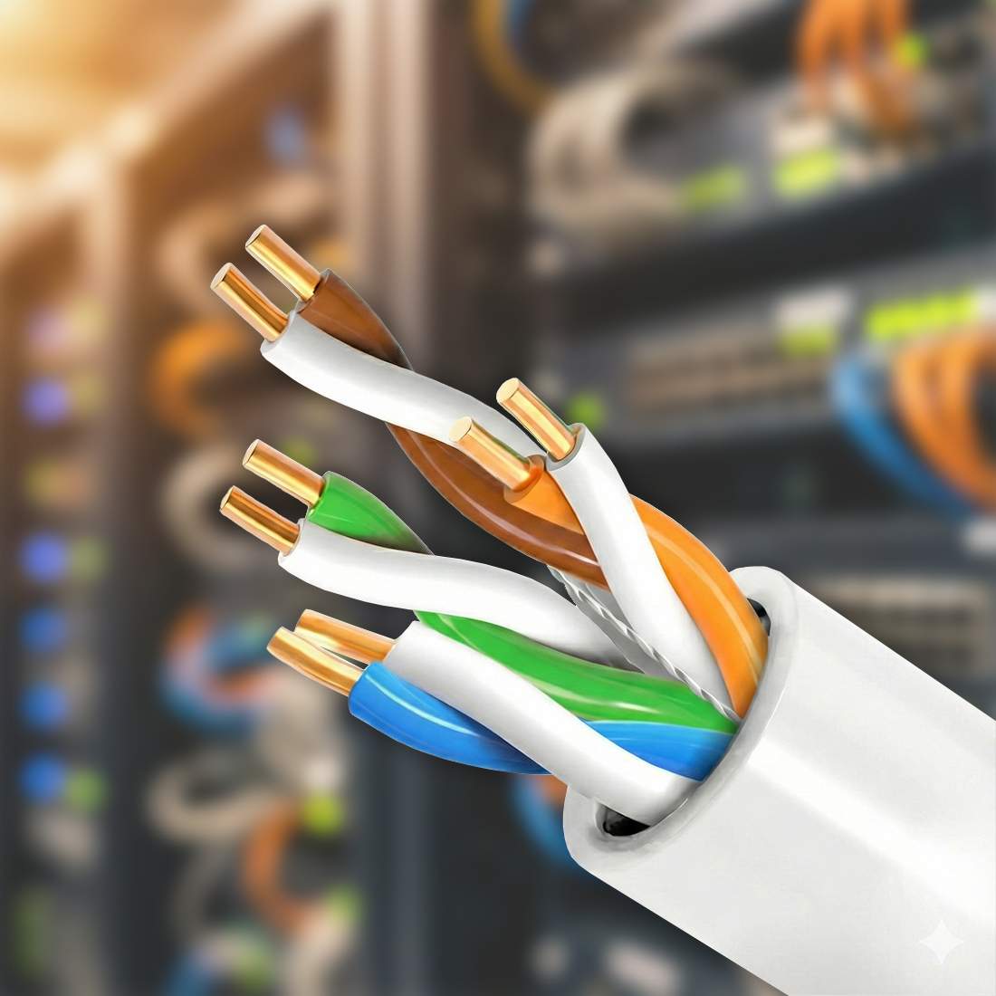 kabel utp cat 5e miedź cu skrętka ethernet przewód sieciowy digitsat instalacja lan profesjonalna sieć