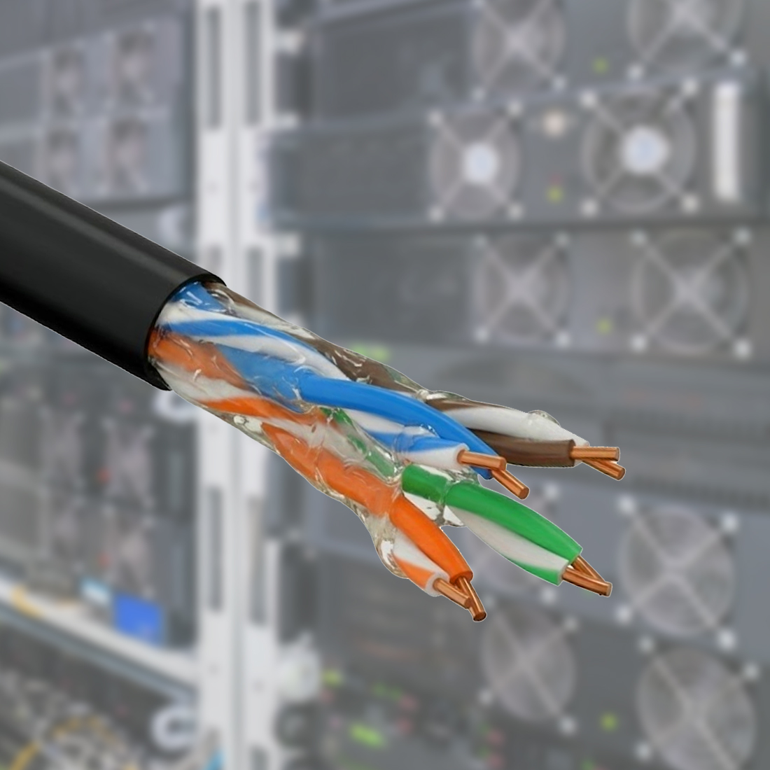 kabel żelowany skrętka zewnętrzna wypełnienie żel hydrofobowy ochrona przed wilgocią instalacja zewnętrzna