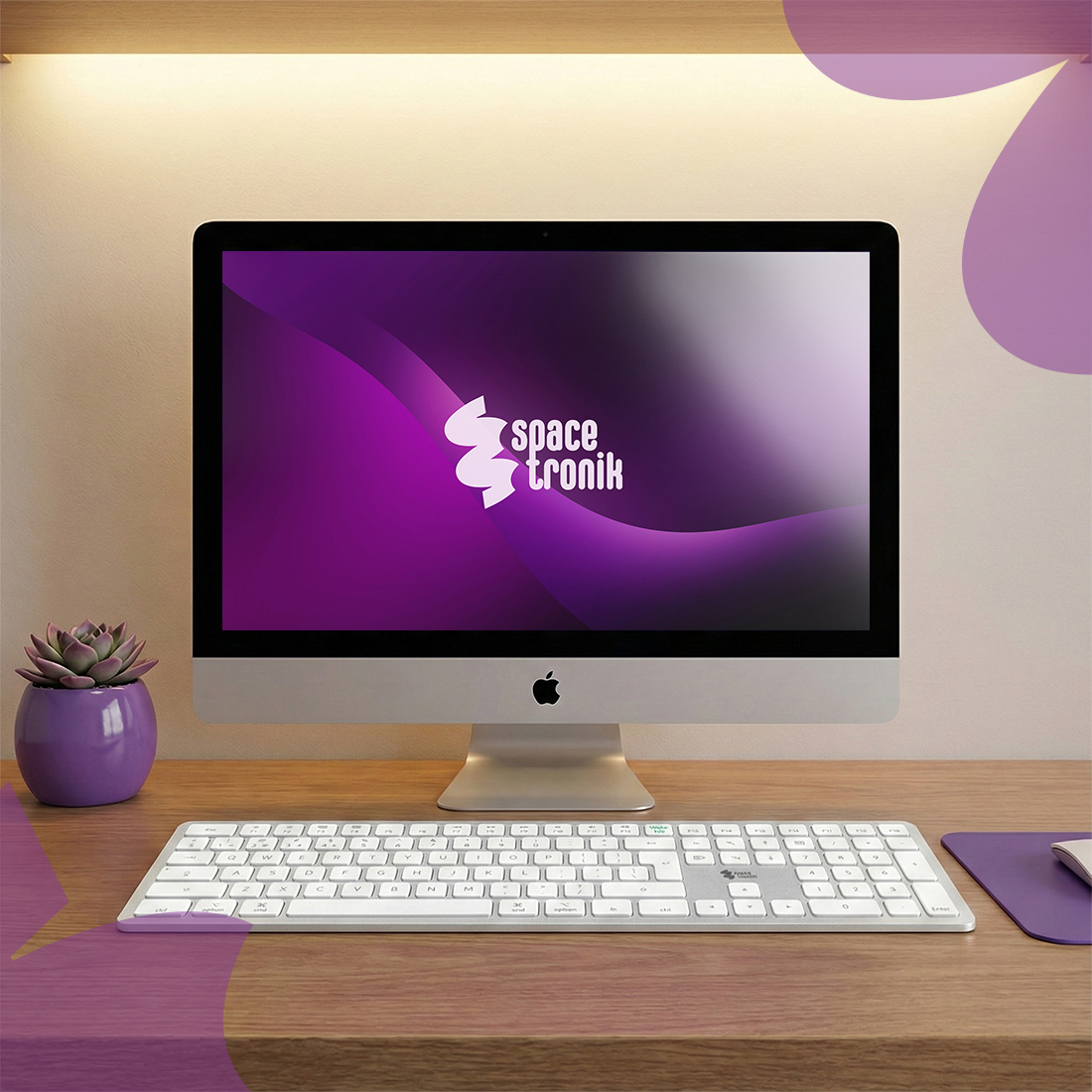 klawiatura bezprzewodowa bluetooth 2.4g mac ultracienka slim premium do biura