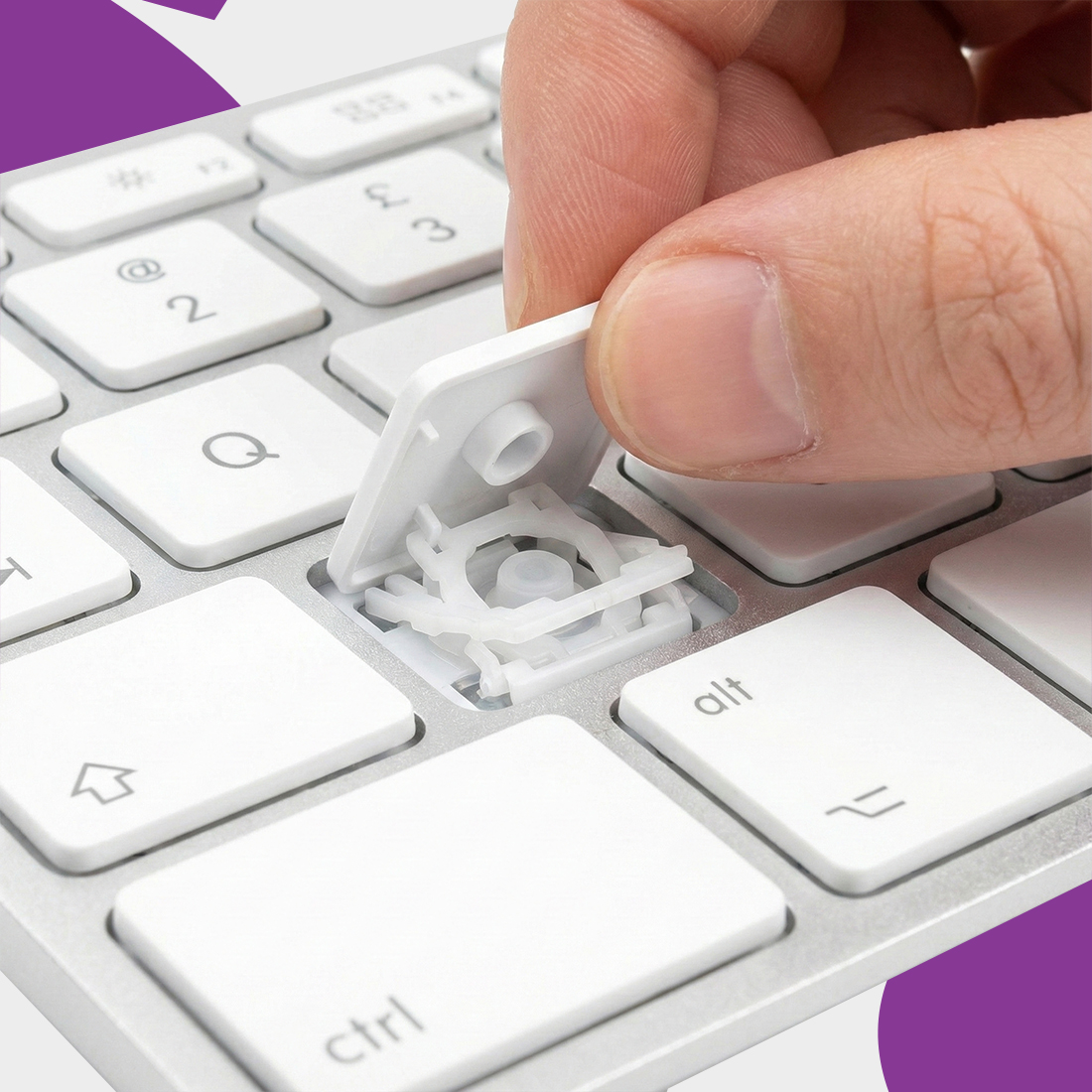 klawiatura nożycowa cicha precyzyjna do mac ultracienka premium