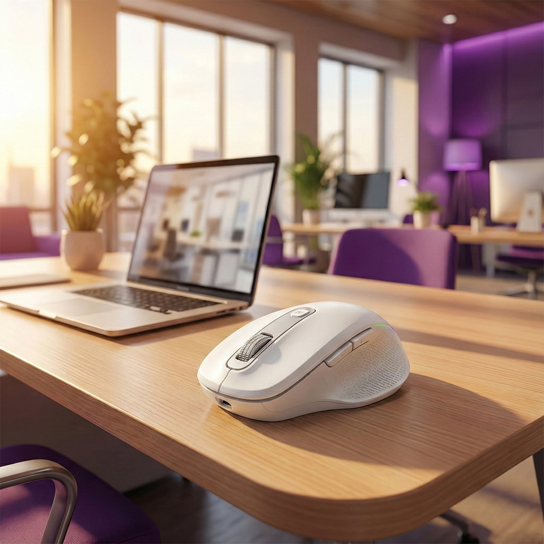 bezprzewodowa mysz Spacetronik, mysz z tłumaczeniem głosowym AI, mysz bluetooth 2.4G, ergonomiczna mysz do pracy, inteligentna mysz komputerowa, mysz z klawiszem AI, mysz USB C ładowana, mysz biurowa premium