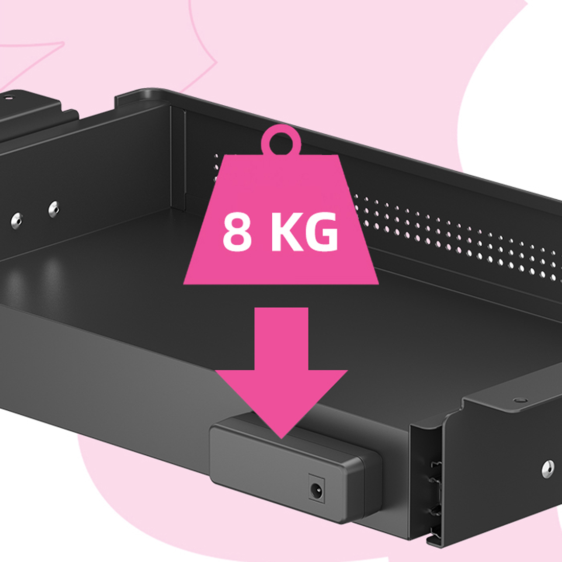 szuflada podbiurkowa, organizer pod biurko, schowek pod blat, szuflada do biurka, stalowa szuflada biurowa, przechowywanie pod biurkiem, organizer biurkowy, szuflada biurowa