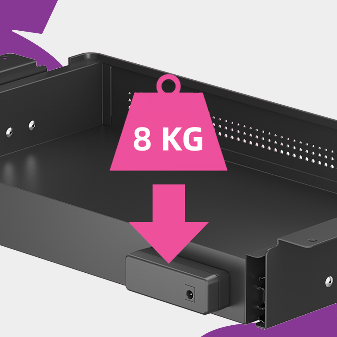 szuflada podbiurkowa, organizer pod biurko, schowek pod blat, szuflada do biurka, stalowa szuflada biurowa, przechowywanie pod biurkiem, organizer biurkowy, szuflada biurowa