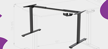 biurko regulowane ręcznie, biurko z korbą, biurko Spacetronik SPE113M, biurko ergonomiczne, biurko do pracy stojącej, biurko z regulacją wysokości, biurko HT167, regulowane biurko stalowe