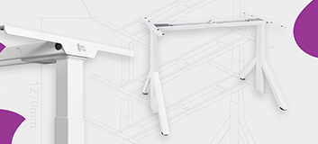 stelaż biurkowy elektryczny, biurko z regulacją wysokości, stelaż SPE239O, biurko ergonomiczne, elektryczny stelaż do biurka, regulowane biurko, stelaż z USB-C, antykolizyjne biurko