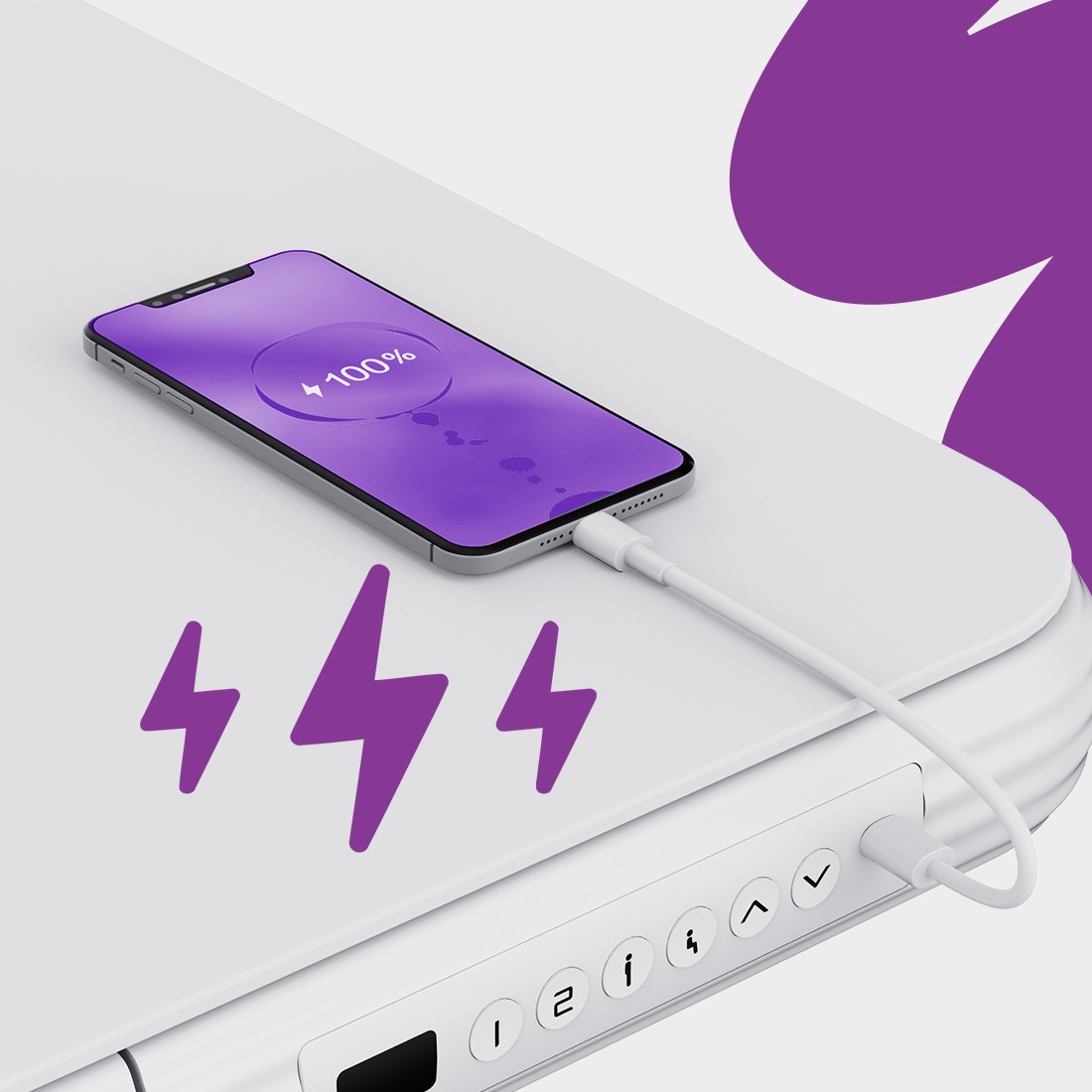 biurko z USB, port USB w blacie, biurko ładowanie telefonu, biurko zasilanie 5V 2A, biurko dla pracy mobilnej, wygodne ładowanie, biurko z gniazdami, stanowisko all in one, praca bez kabli, szybkie ładowanie