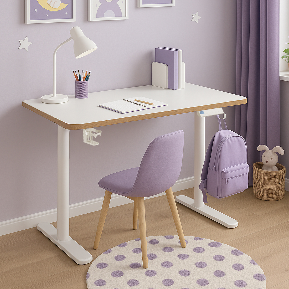 biurko regulowane elektrycznie, biurko Spacetronik SPEX123WM, biurko z regulacją wysokości, biurko do nauki, biurko do pracy, biurko ergonomiczne, biurko dziecięce elektryczne, biurko z kontrolerem