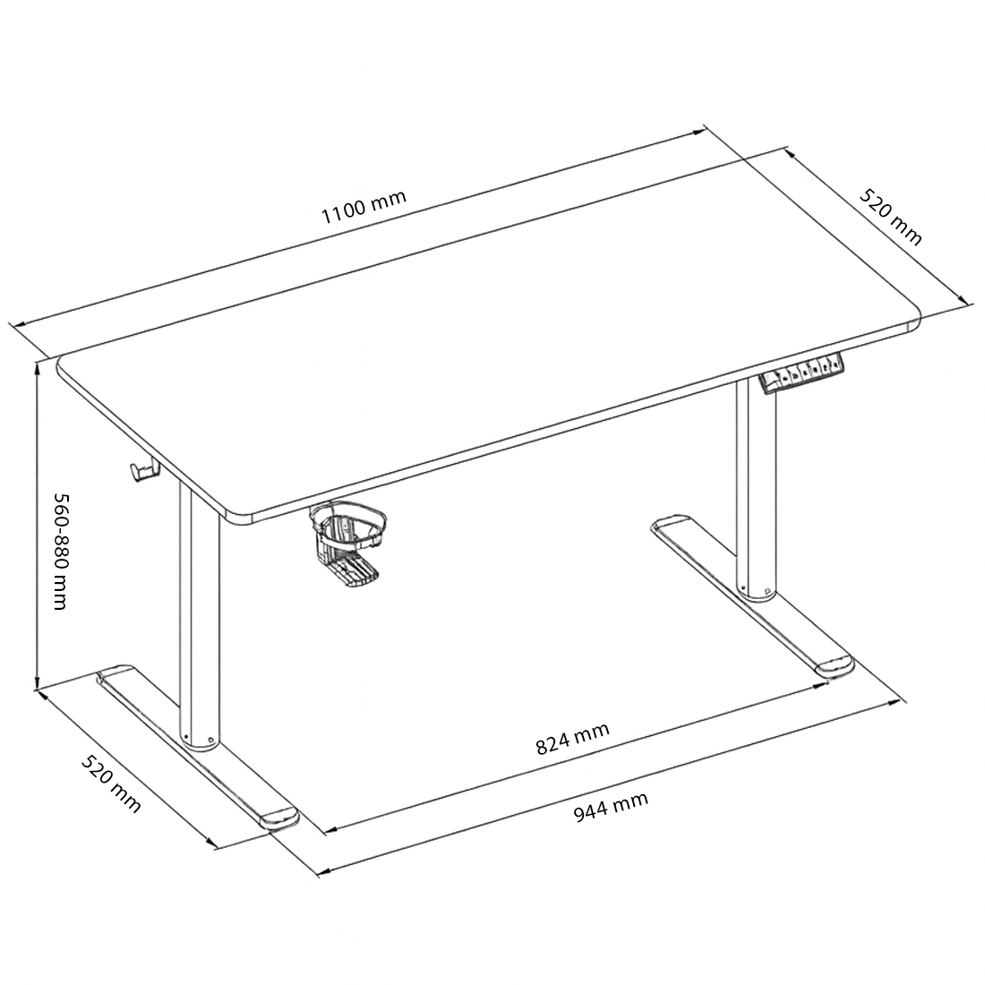 biurko regulowane elektrycznie, biurko Spacetronik SPEX123WM, biurko z regulacją wysokości, biurko do nauki, biurko do pracy, biurko ergonomiczne, biurko dziecięce elektryczne, biurko z kontrolerem