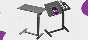 stolik pomocniczy regulowany, stolik pod laptopa, stolik do łóżka, stolik z regulacją wysokości, mobilny stolik na kółkach, stolik do czytania i pisania, ergonomiczny stolik do pracy, stolik Spacetronik