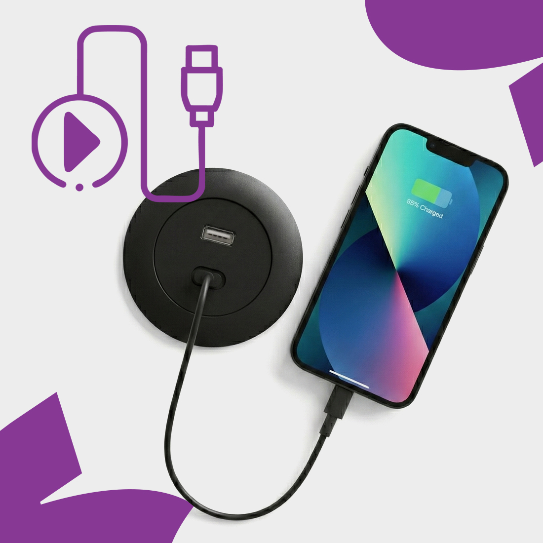 panel usb do zabudowy, gniazdo usb a usb c, ładowarka meblowa usb, gniazdo usb do biurka, usb do blatu, ładowarka usb wpuszczana