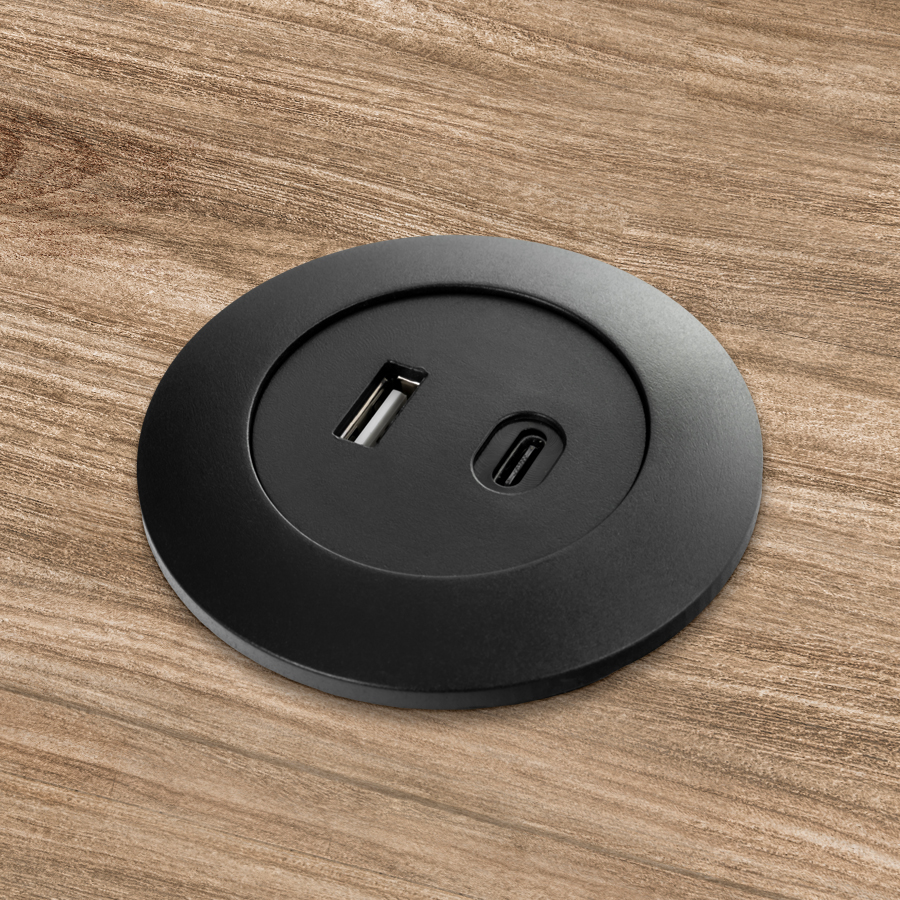 panel usb do zabudowy, gniazdo usb a usb c, ładowarka meblowa usb, gniazdo usb do biurka, usb do blatu, ładowarka usb wpuszczana