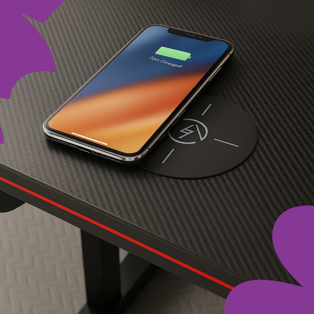 ładowarka bezprzewodowa pod blat, Spacetronik SPSRW01BB, ładowarka Qi 10W, ukryta ładowarka do telefonu, podblatowa ładowarka do smartfona, bezprzewodowe ładowanie mebli, charger under desk, ładowarka indukcyjna pod biurko, czarna ładowarka Spacetronik