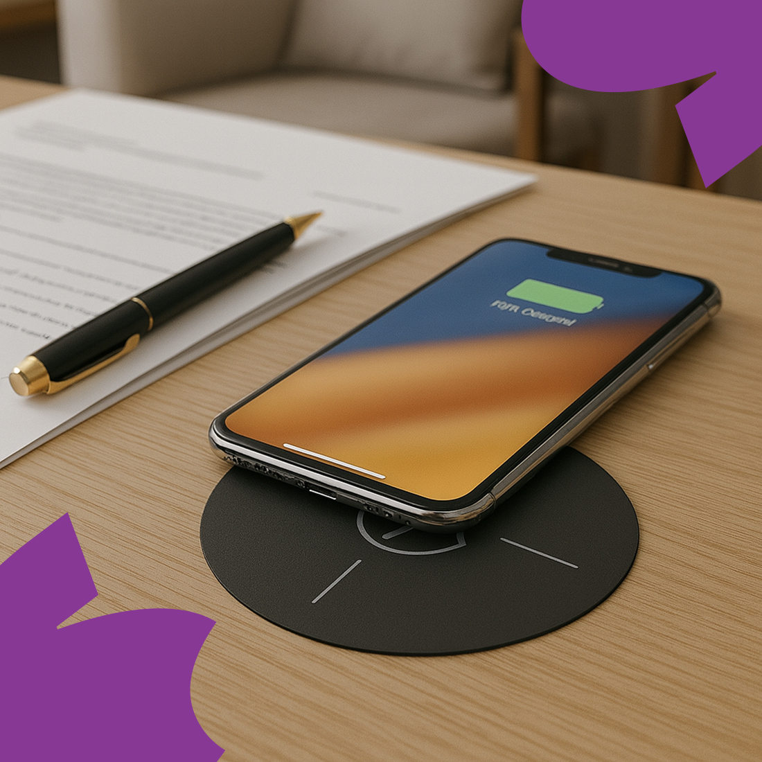 ładowarka kompatybilna Qi, Spacetronik SPSRW01BB, ładowarka do iPhone, ładowarka do Samsung, ładowarka indukcyjna uniwersalna, ładowanie bezprzewodowe Qi, podblatowa ładowarka