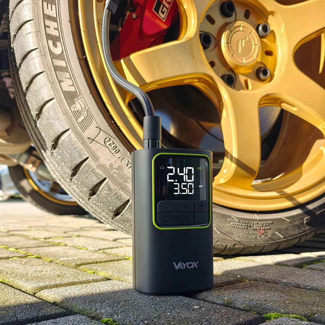 pompka elektryczna, kompresor przenośny, pompka samochodowa USB C, kompresor 150 PSI, pompka rowerowa elektryczna, Vayox VA0409, pompka akumulatorowa, mini kompresor do opon