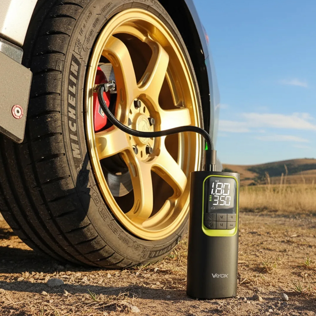 pompka elektryczna 150 psi vayox mini kompresor przenośny usb c pompka samochodowa rowerowa opone