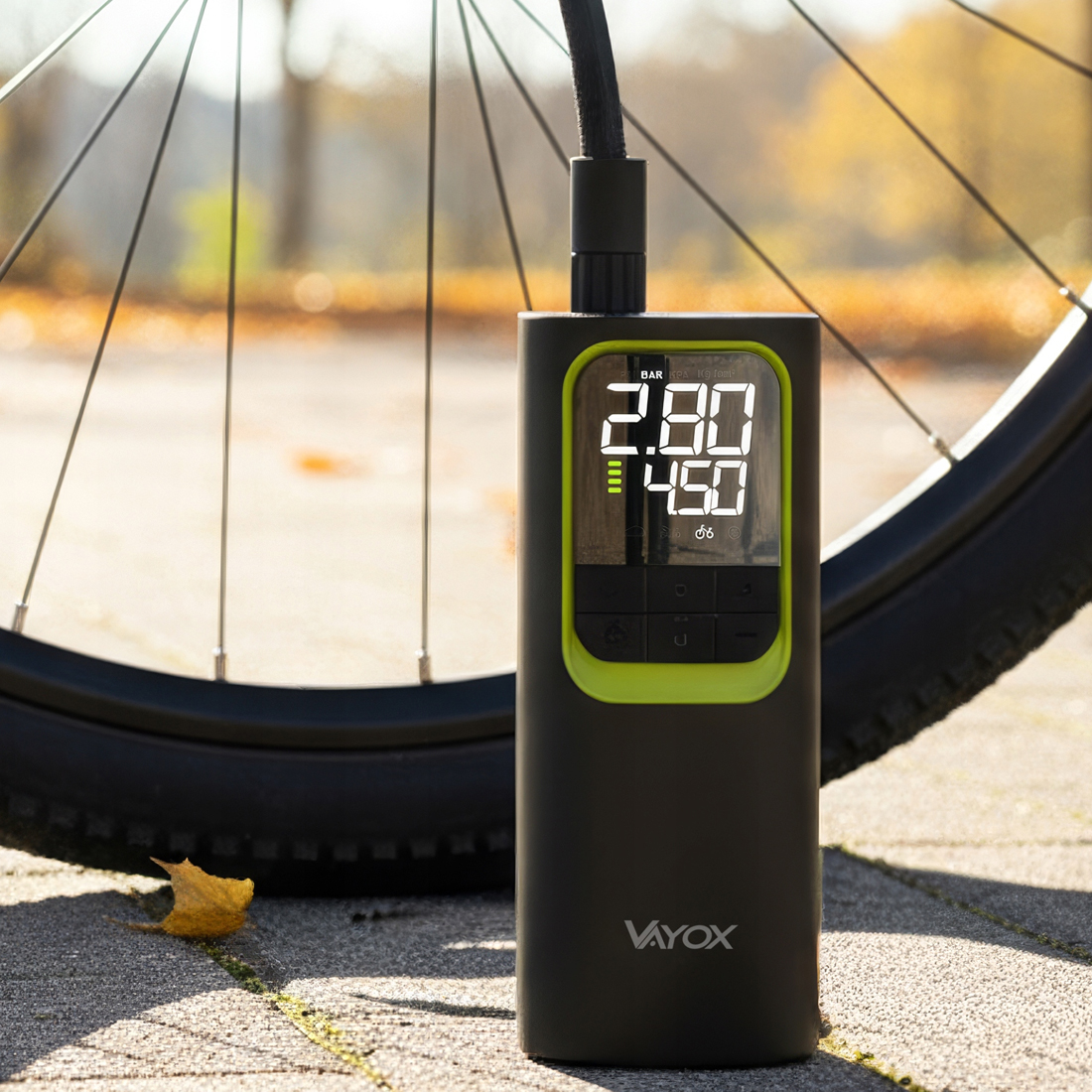 pompka elektryczna, kompresor przenośny, pompka samochodowa USB C, kompresor 150 PSI, pompka rowerowa elektryczna, Vayox VA0410, pompka akumulatorowa, mini kompresor do opon