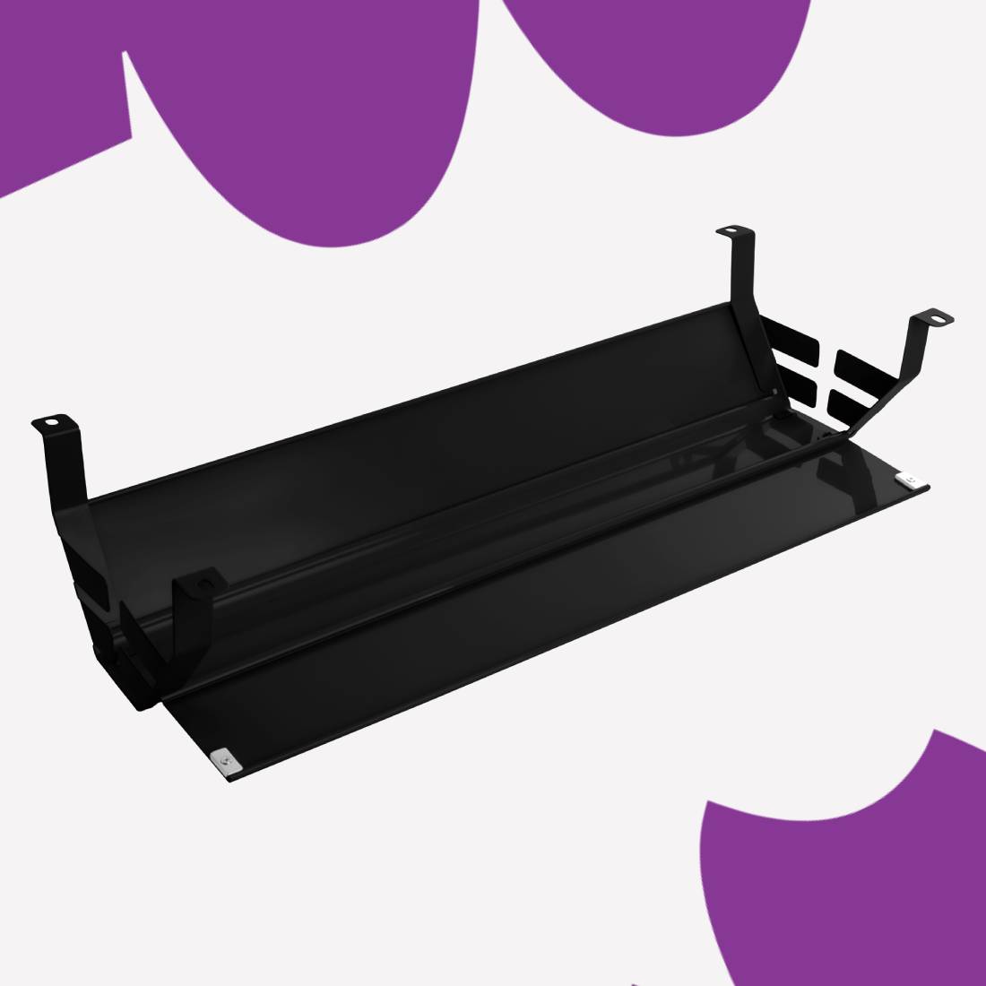 Organizer kabli montowany pod biurkiem z otwieranymi bokami Spacetronik SPK525B